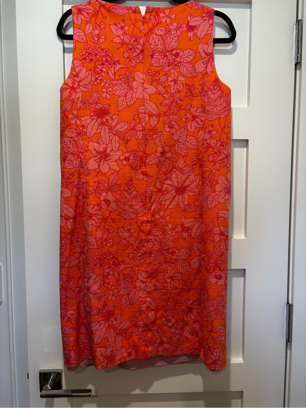 Brooks Brothers Pink and Orange Floral Midi Dress